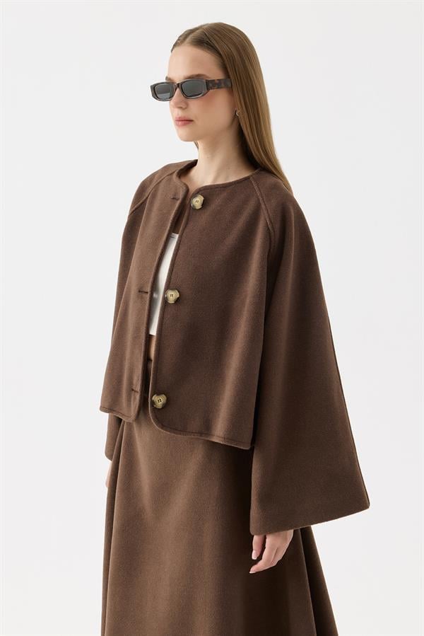 Sasha Kaşe Takım Kahve