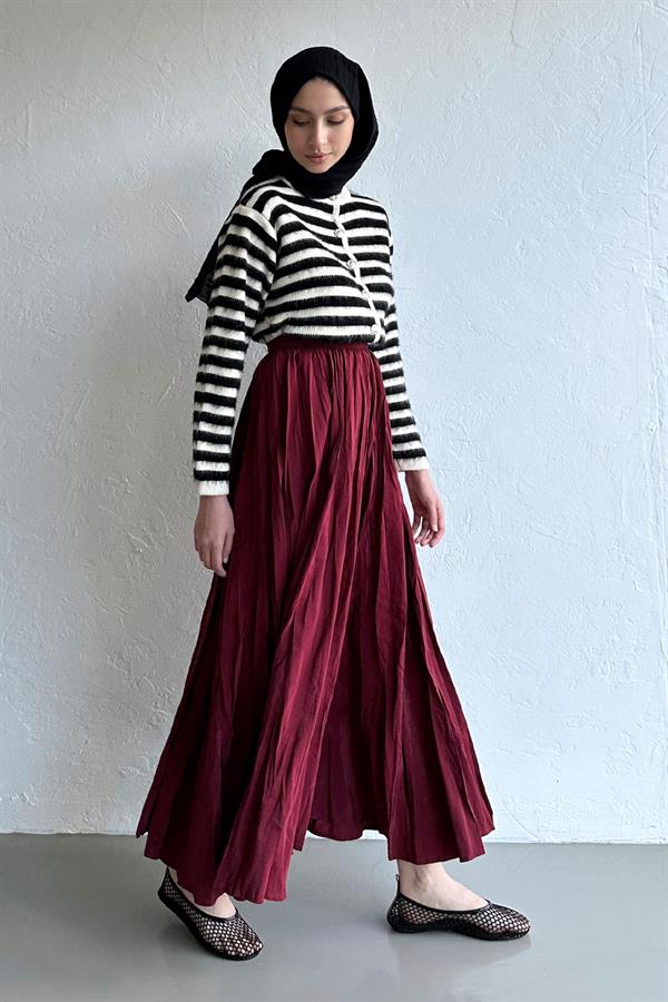 Silver Düğmeli Triko Hırka Siyah