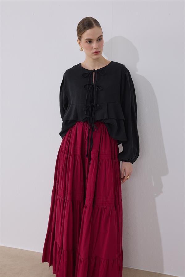 Costa Keten Bluz Siyah