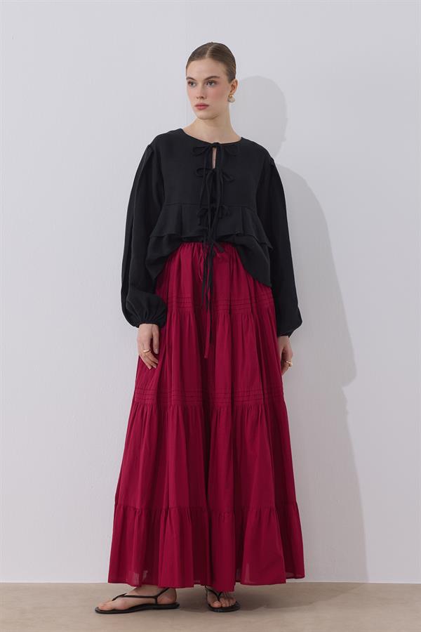 Costa Keten Bluz Siyah