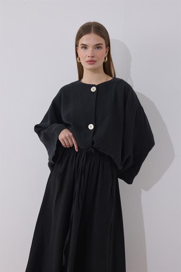 Mona Keten Ceket Siyah