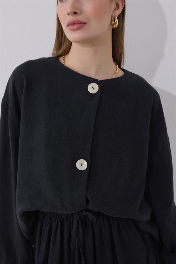 Mona Keten Ceket Siyah