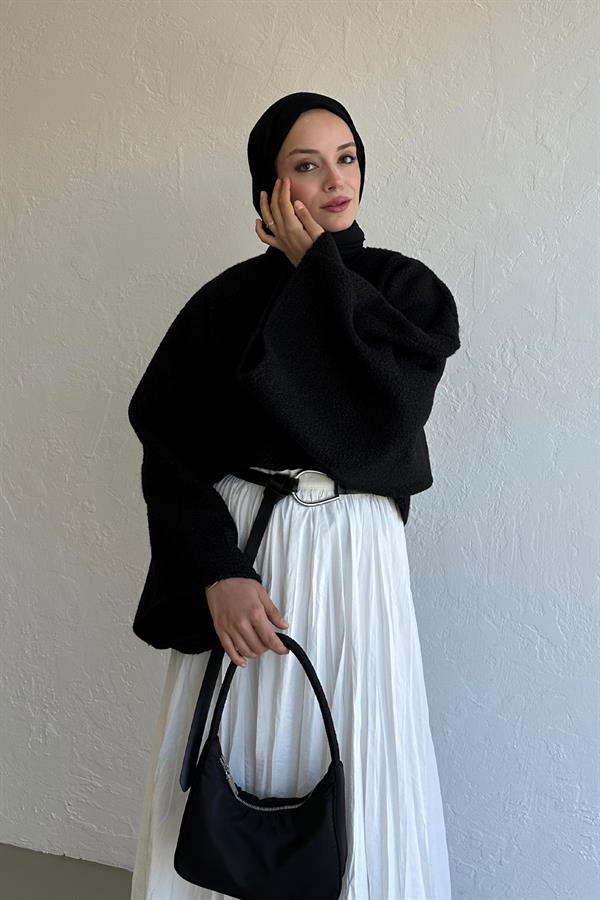 Scarlet Buklet Bluz Siyah