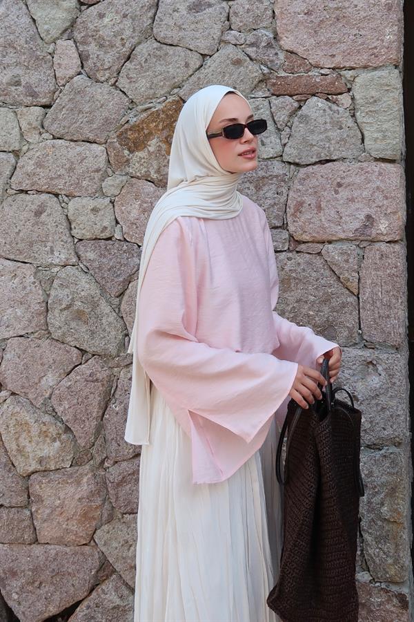 Soft Pink Lily Blouse 