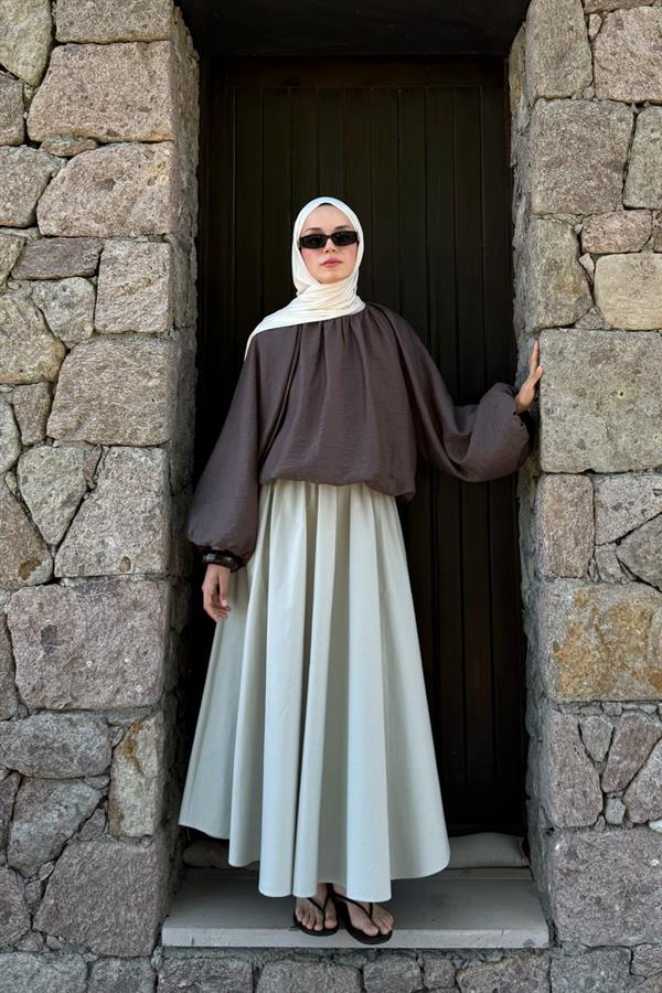 Soft Yeşil Lina Etek 