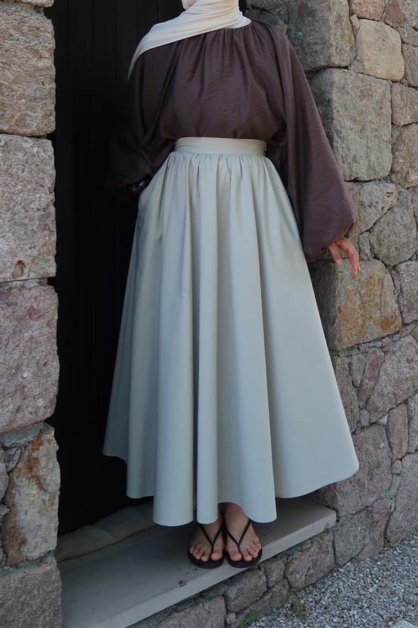 Soft Yeşil Lina Etek 