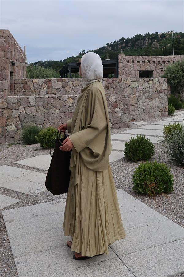 Soft Yeşil Vual Crush Etek