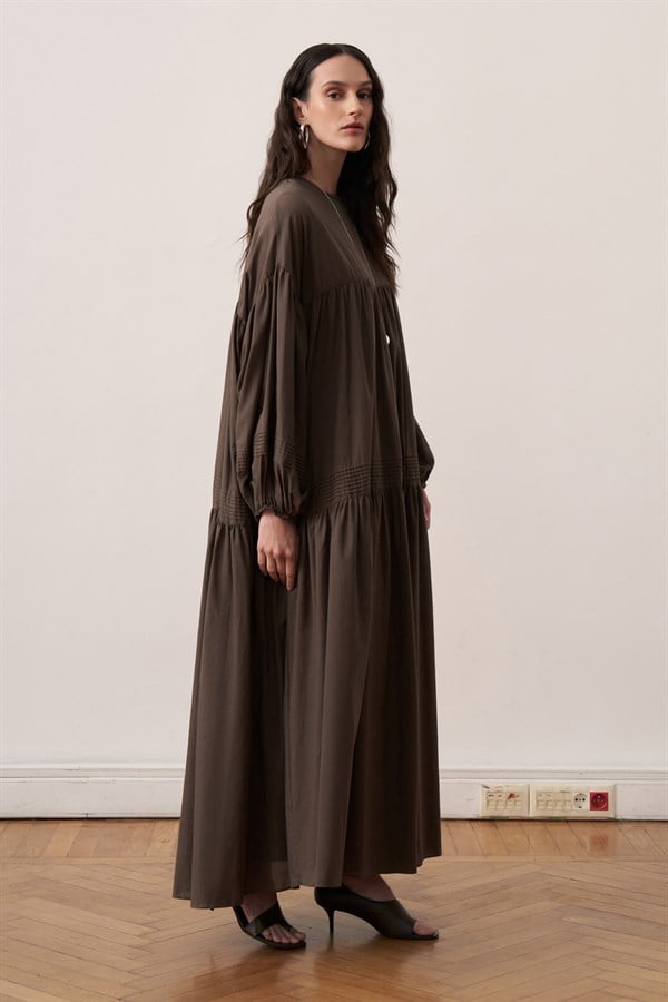 Soho Voile Dress Brown