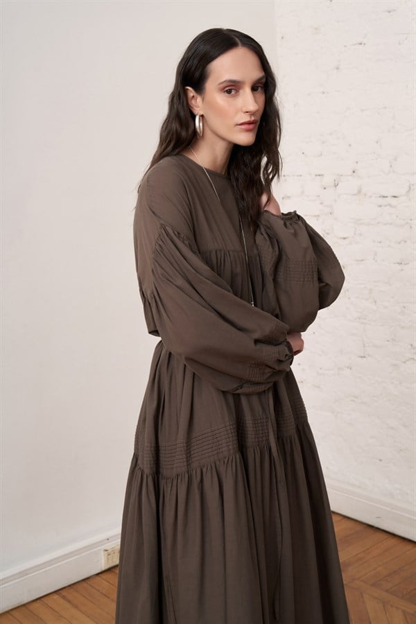 Soho Voile Dress Brown