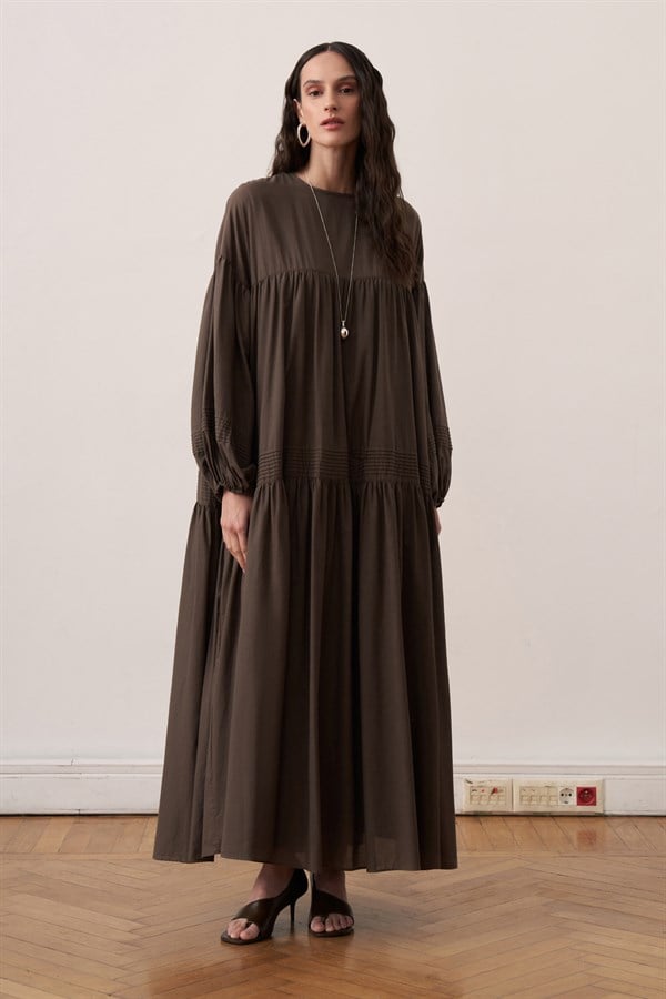 Soho Voile Dress Brown