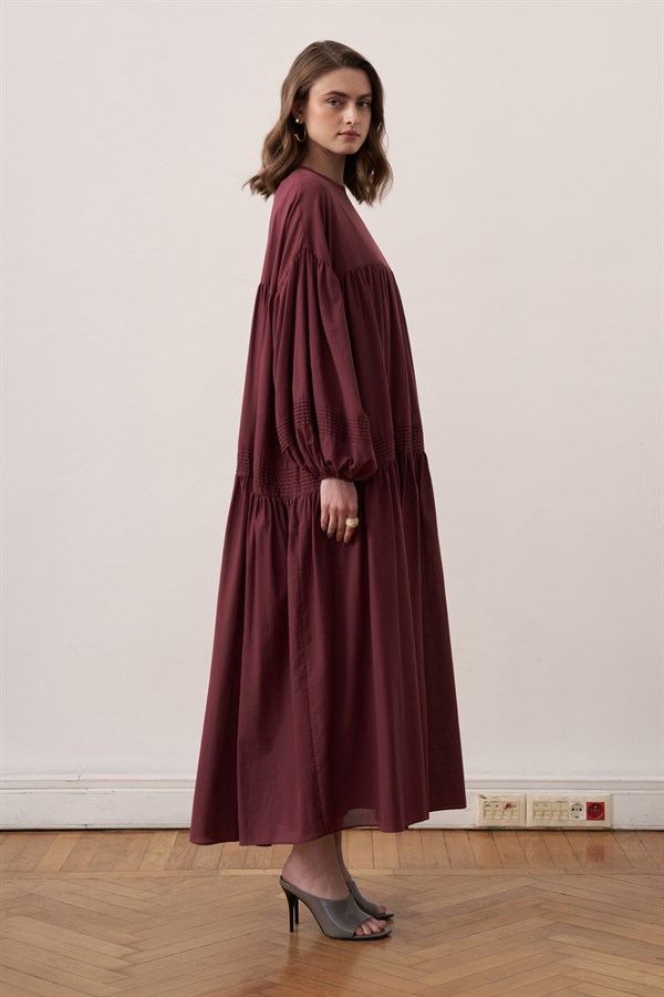 Soho Voile Dress Plum Color