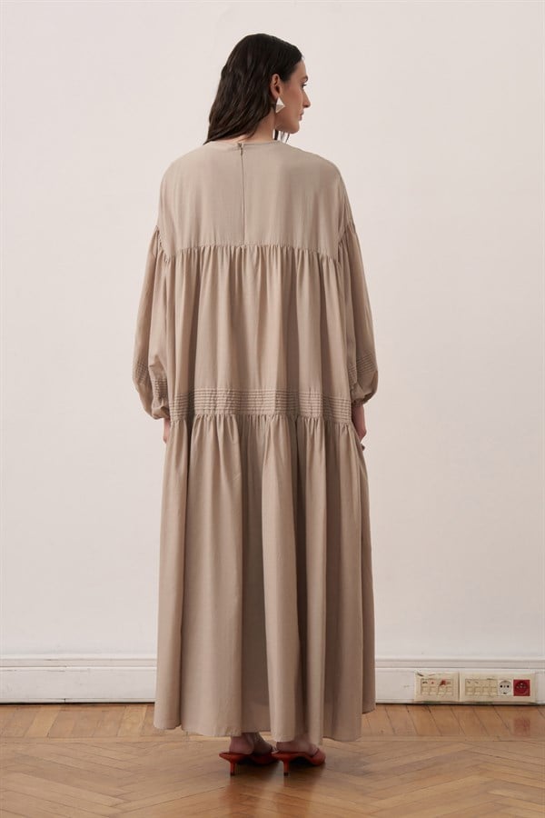 Soho Voile Dress Mink Color
