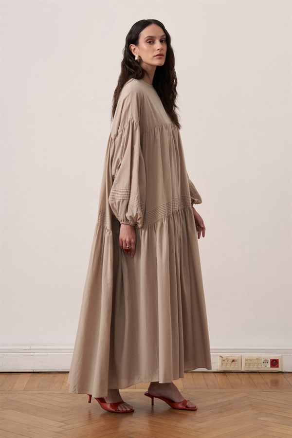 Soho Voile Dress Mink Color