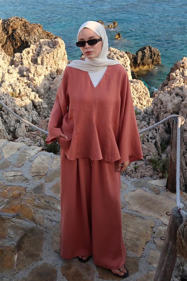 Terracotta Layal Bluz