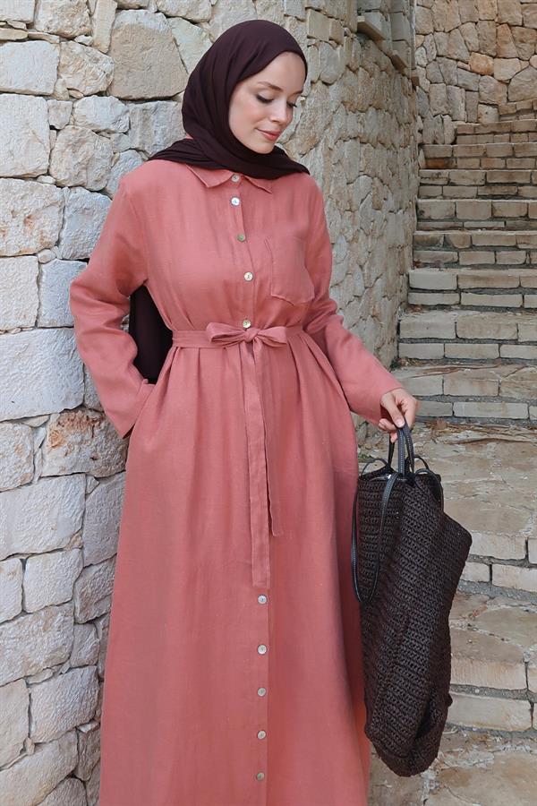 Sondos Elbise Terracotta