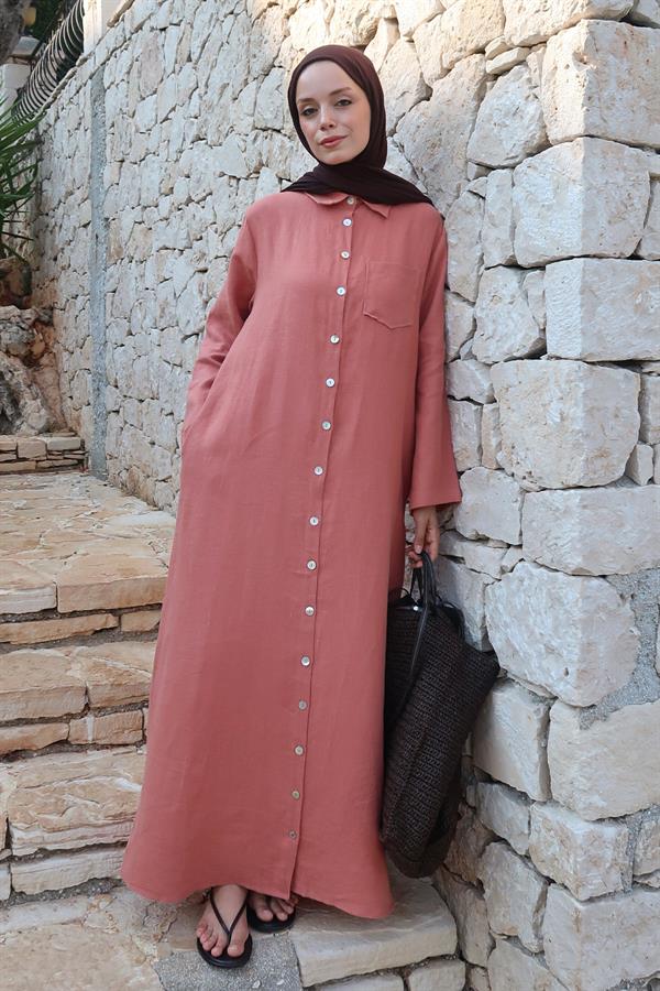 Sondos Elbise Terracotta