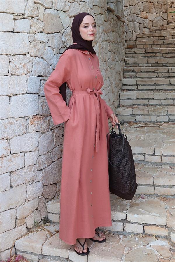 Sondos Elbise Terracotta