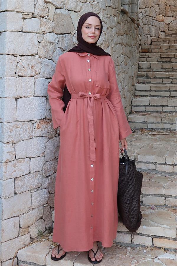 Sondos Elbise Terracotta