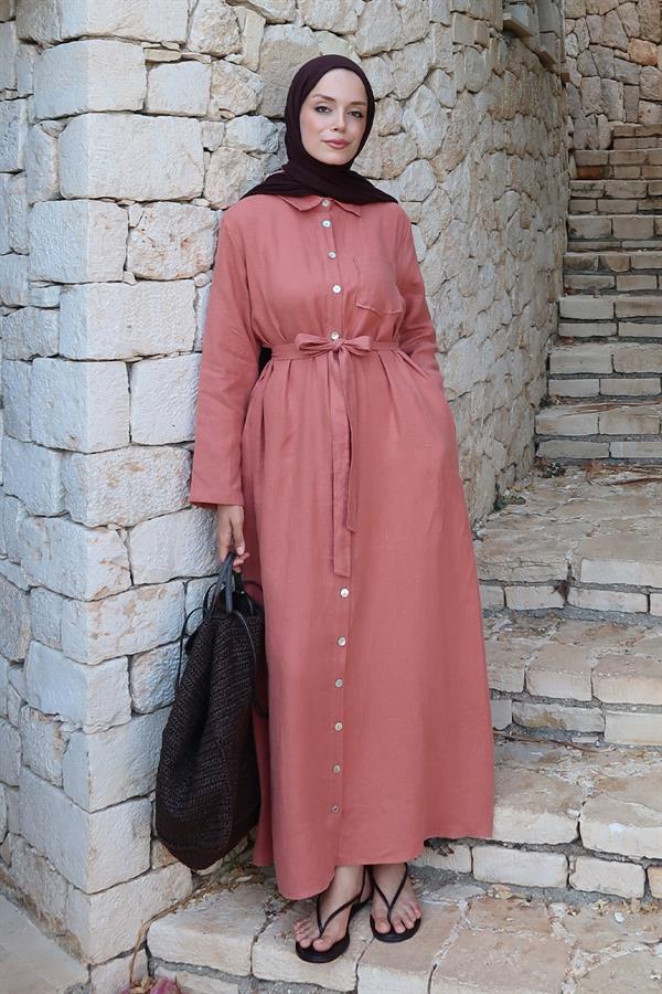 Sondos Elbise Terracotta