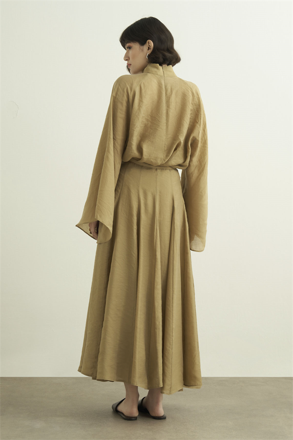 Tyra Kup Dikişli Etek Olive