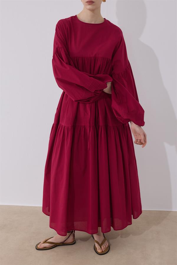 Soho Vual Elbise Vişne