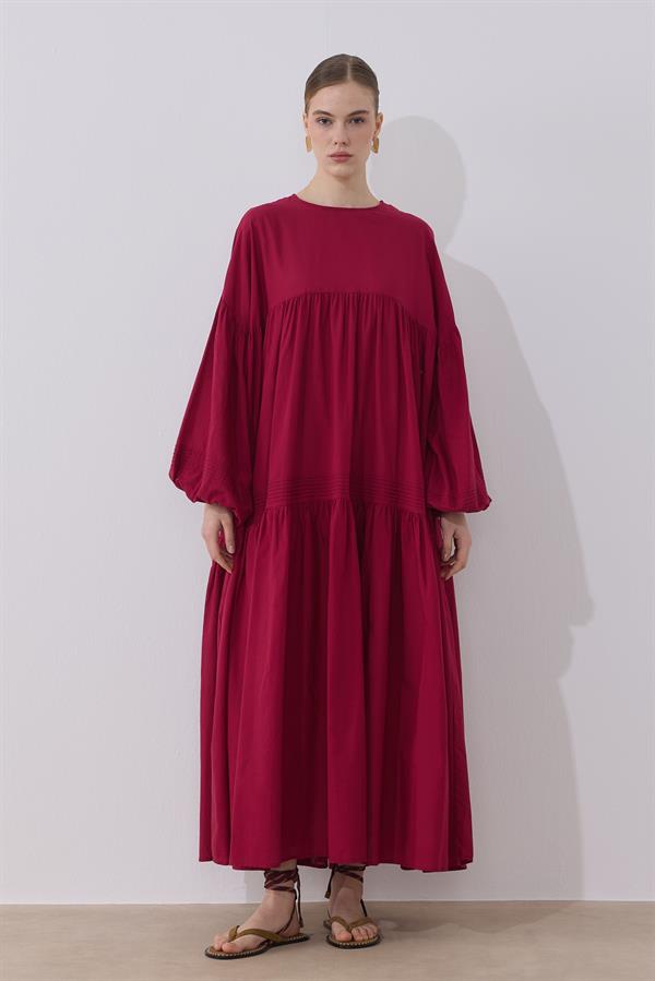 Soho Vual Elbise Vişne