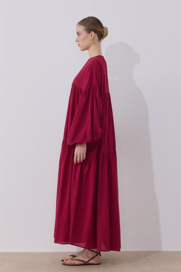 Soho Vual Elbise Vişne