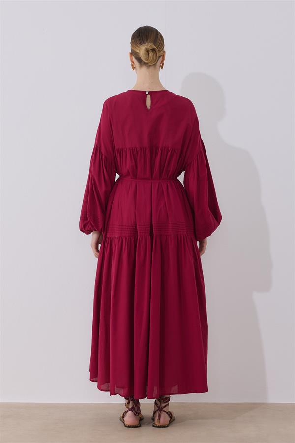 Soho Vual Elbise Vişne