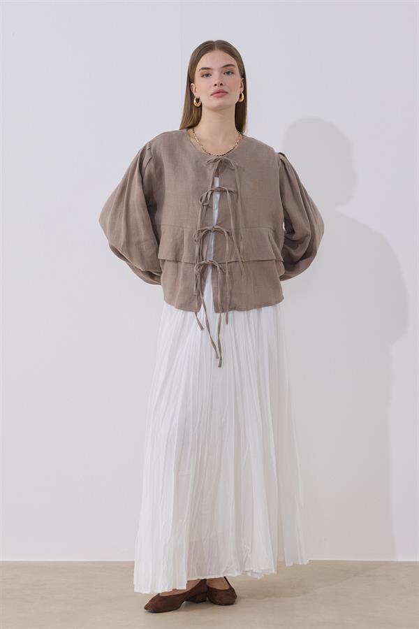 Costa Keten Bluz Vizon