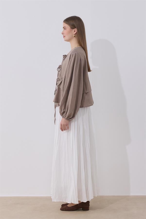 Costa Keten Bluz Vizon