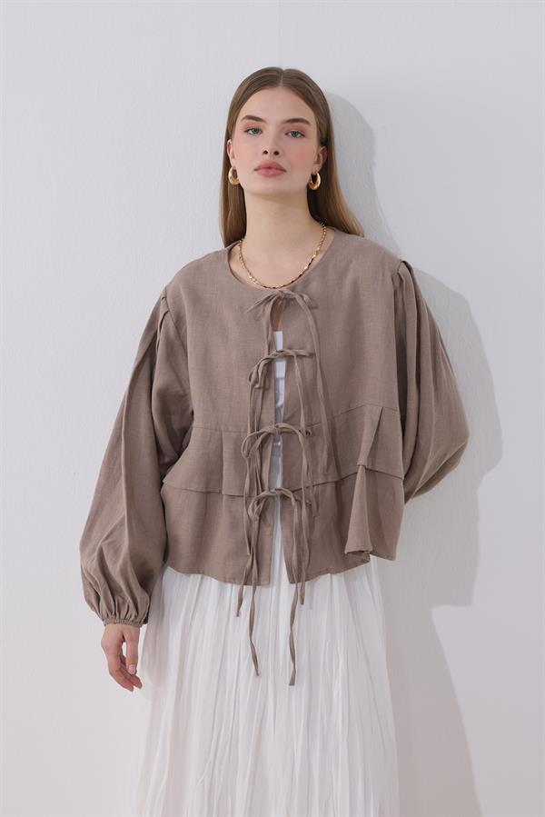 Costa Keten Bluz Vizon