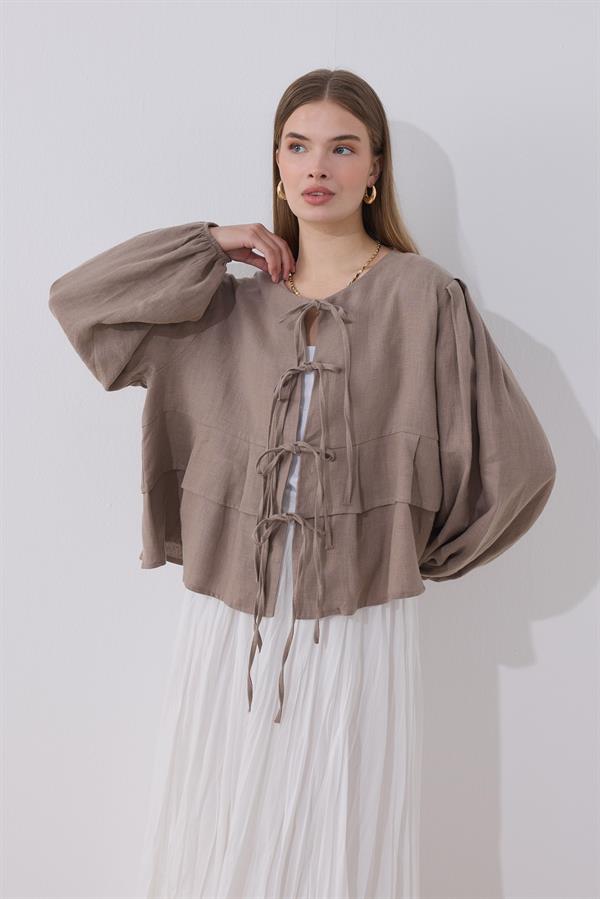 Costa Keten Bluz Vizon