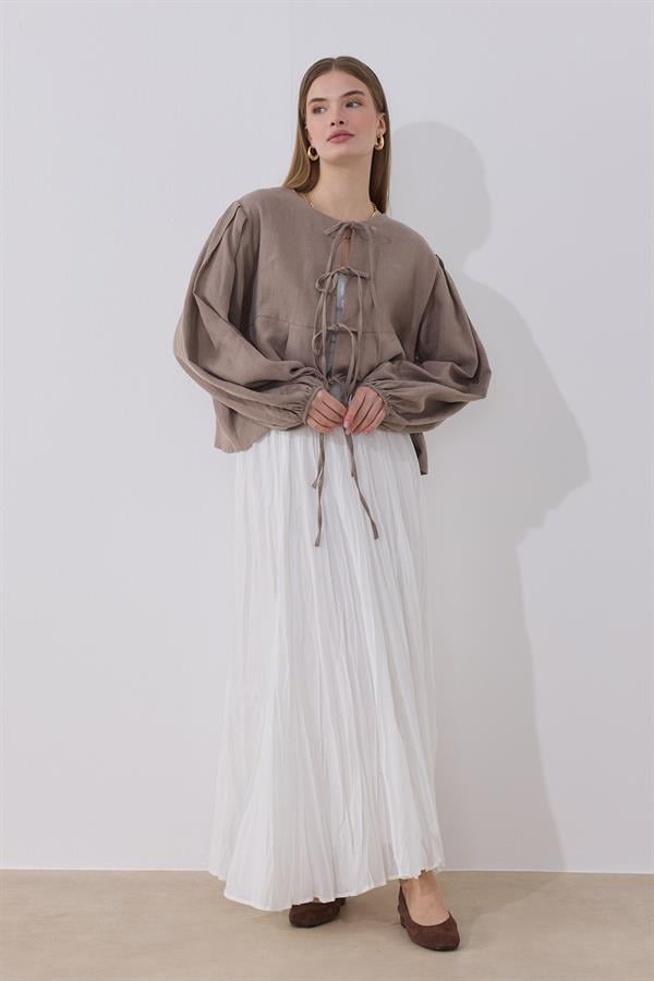 Costa Keten Bluz Vizon