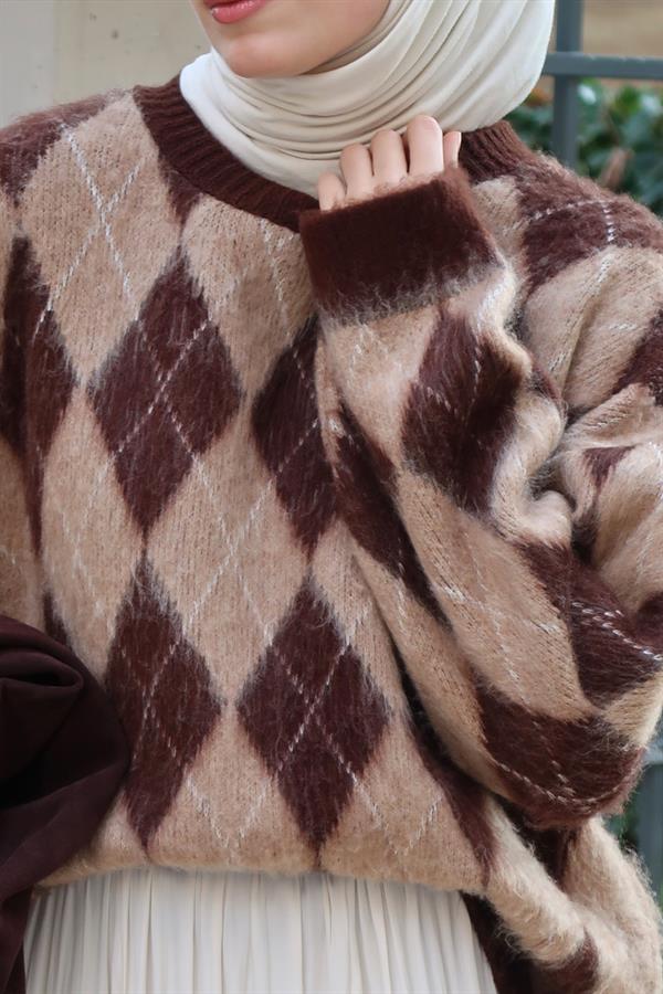 Woodson Triko Kazak Kahve