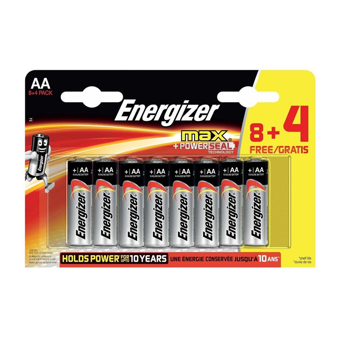 Energizer Alkaline Max Power Seal AA Kalem Pil 8+4'lü Paket