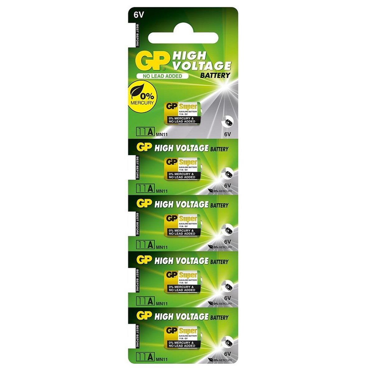 GP 11A Alkalin 6V Pil 5'li Paket GP 11A Alkalin 6V Pil 5'li Paket