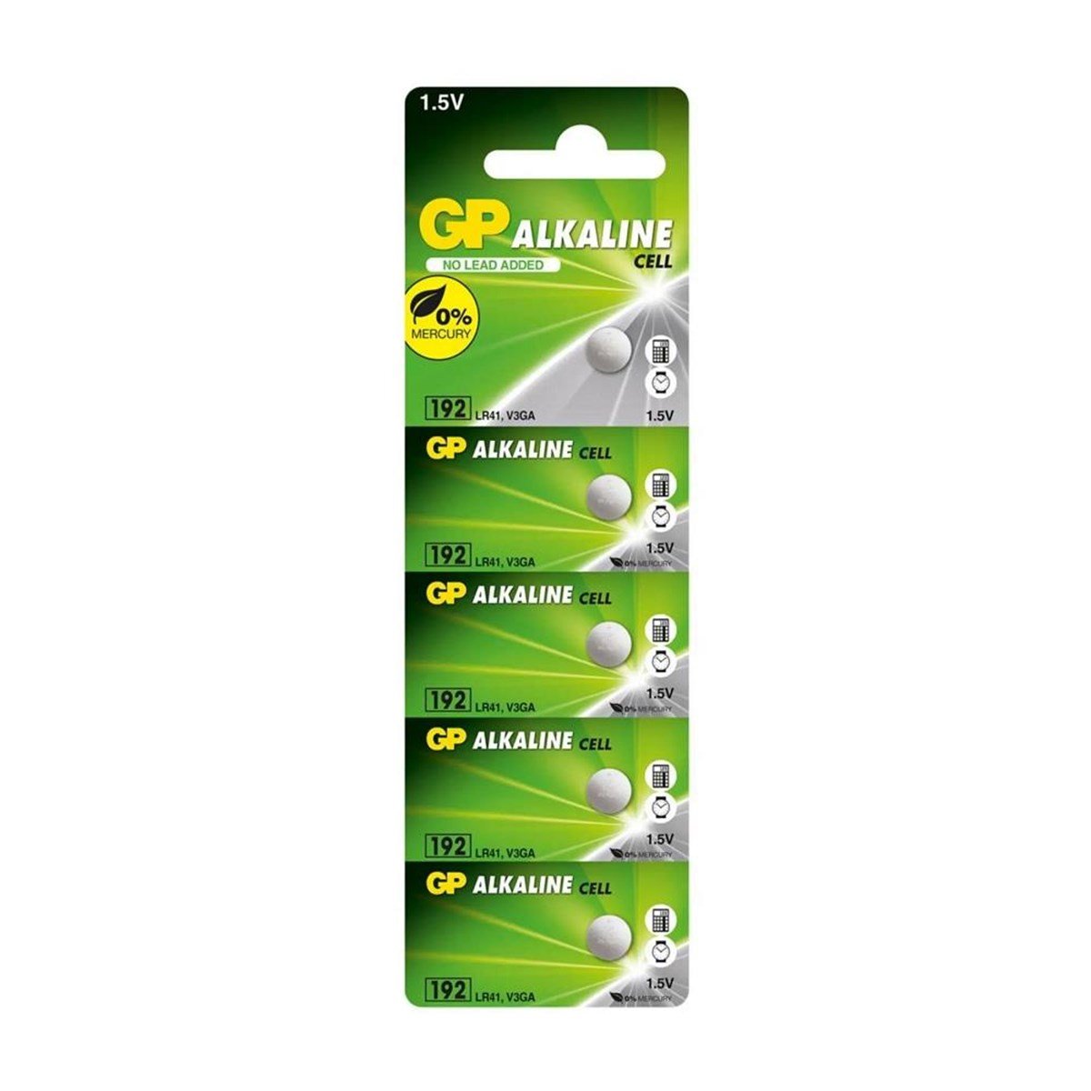 GP 192 LR41 Alkalin 5'Li Paket GP 192 LR41 Alkalin 5'Li Paket