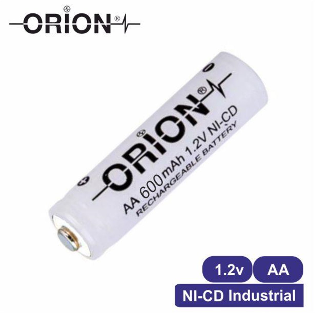 Orion 1.2V 600mAh Ni-Cd AA Şarj Edilebilir Kalem Pil | PilSitesi.com