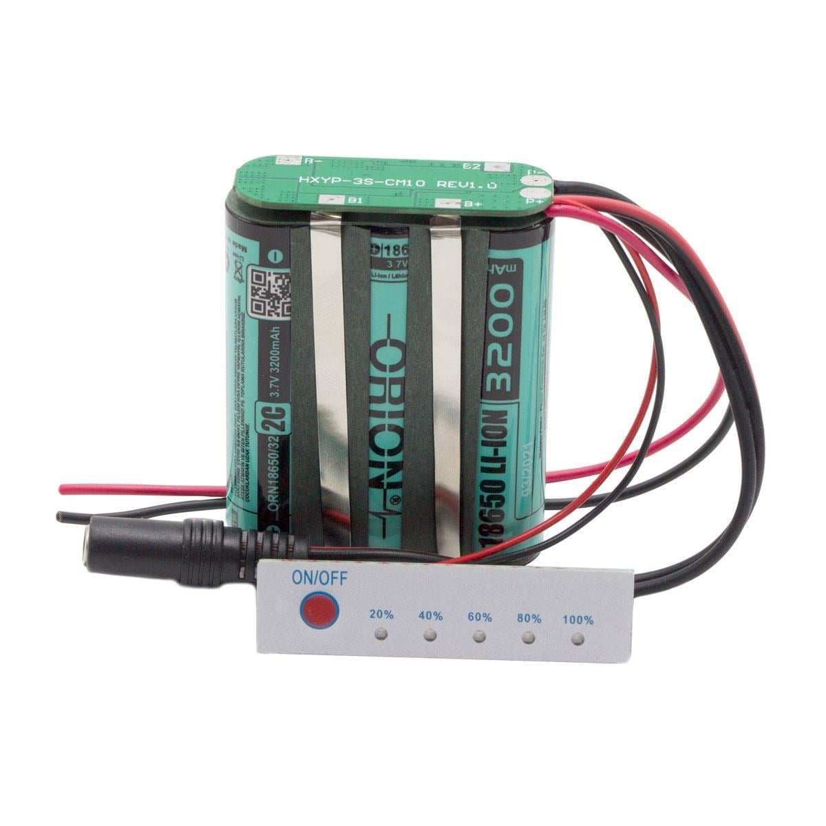 Orion 18650 11.1V 3.2Ah Bms Devreli Li-ion Batarya - Şarj Konnektörlü