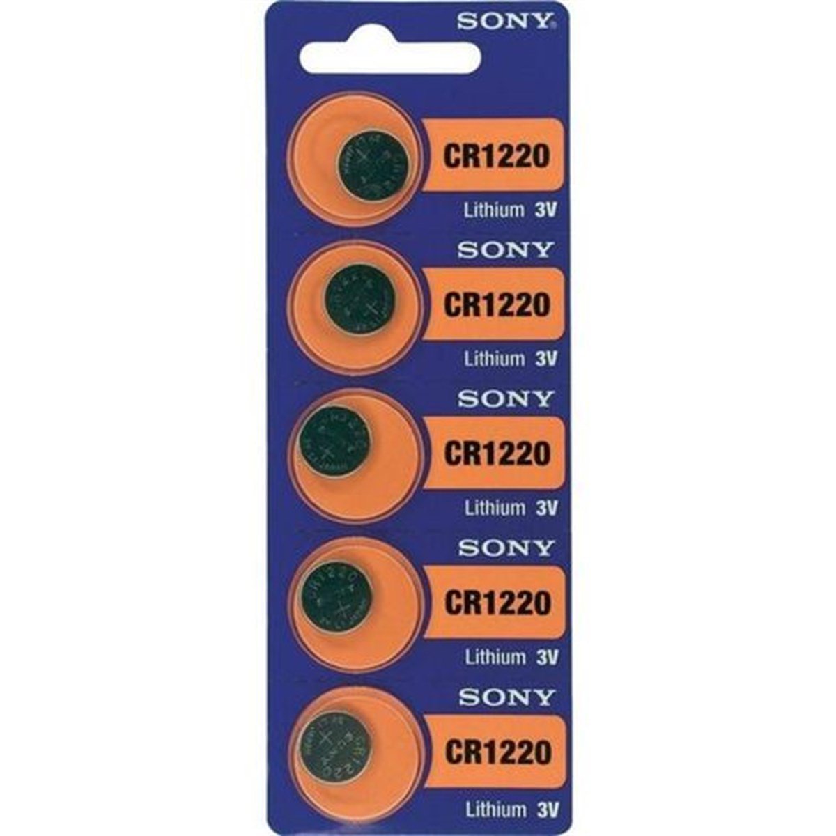 Sony CR1220 3V Lityum Pil 5'li Paket | PilSitesi.com