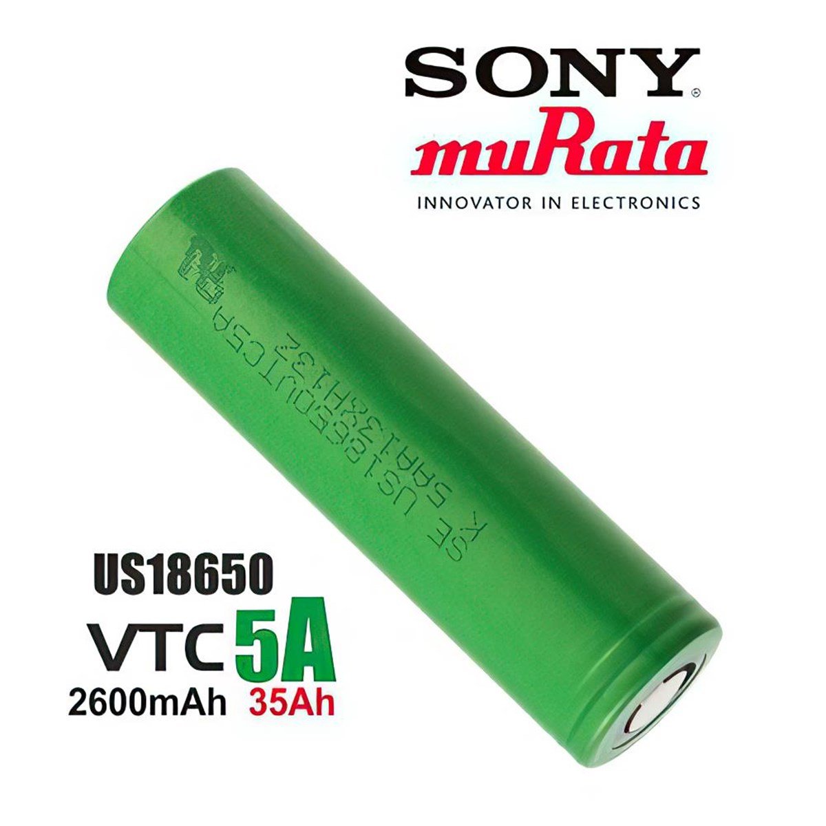Sony VTC5A 18650 3.7V 2600mAh 35A Li-ion Şarj Edilebilir Pil ...
