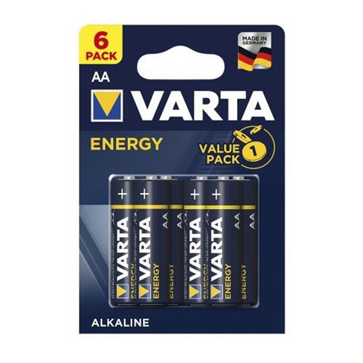 Varta Energy 4106 Alkalin AA Kalem Pil 6'lı Paket