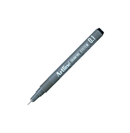 Artline Teknik Çizim Kalemi 0,1mm Siyah