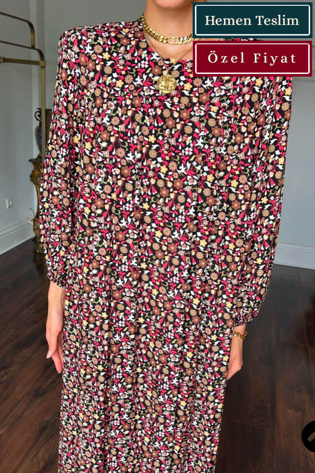  Çiçekli Elbise