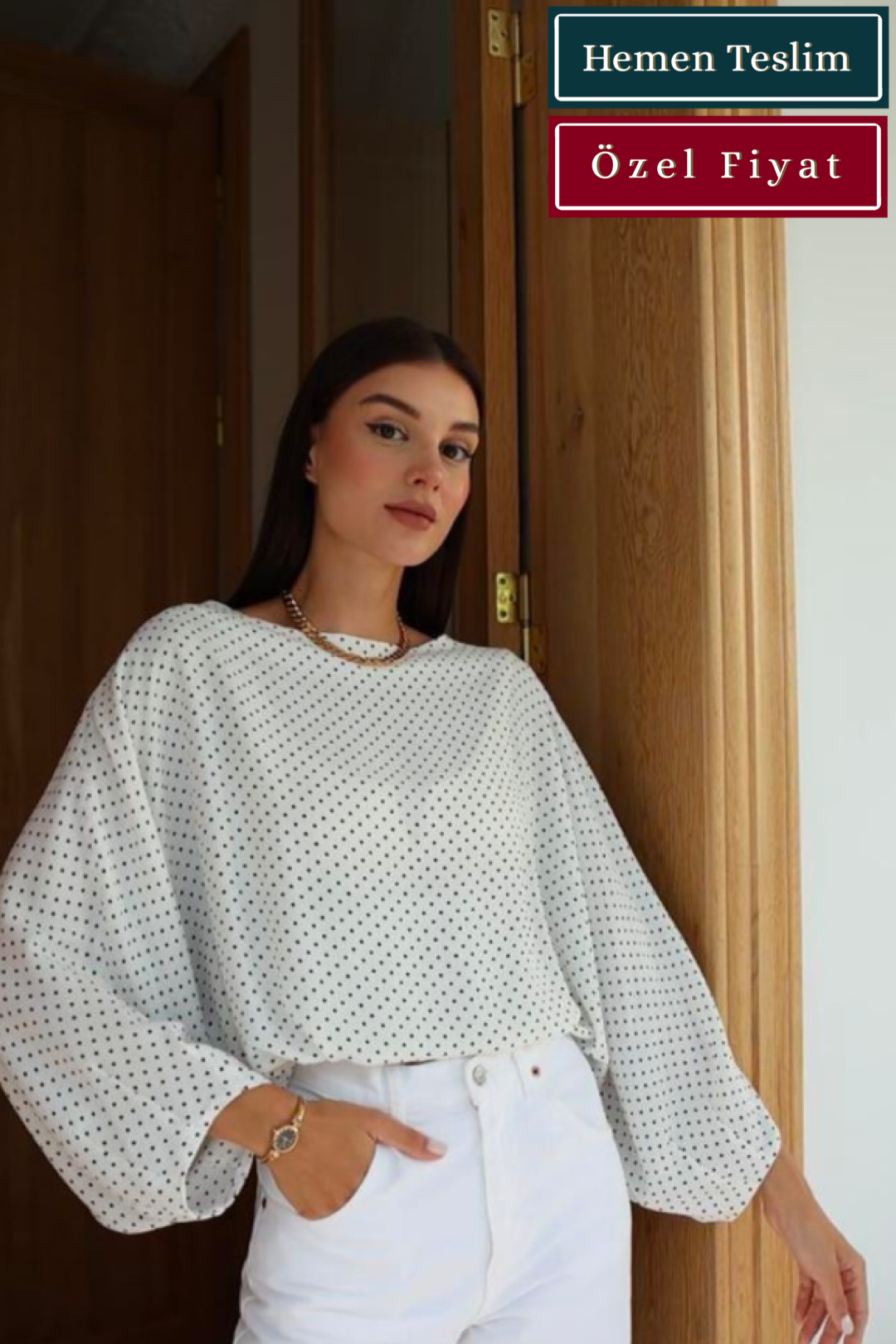 ‘Nazenin' Minik Puanlı Bluz