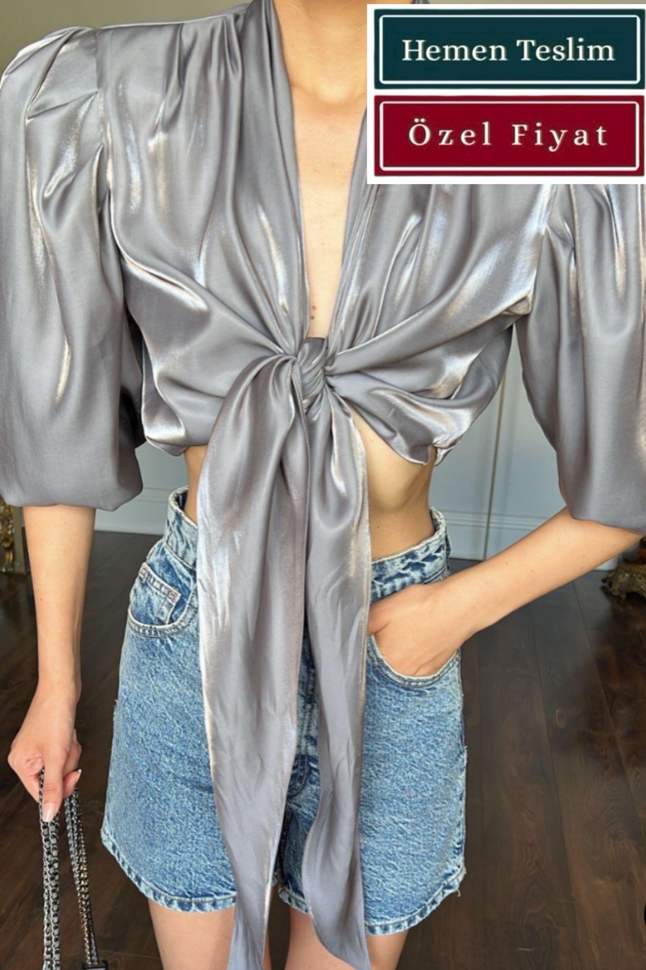 1980'ler Reglan Vatkalı Bluz