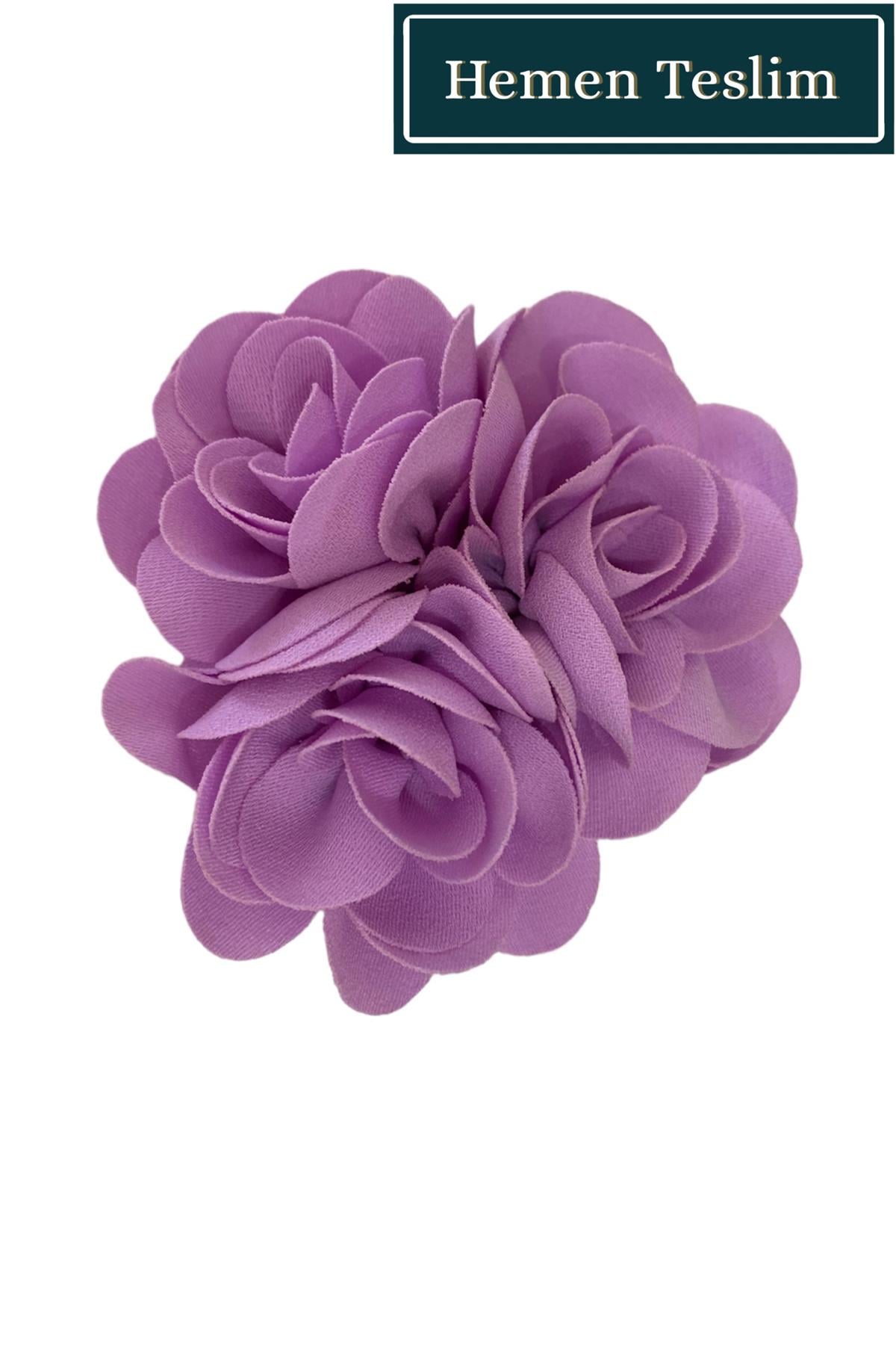 El Yapımı Lila Yaka Çiçeği