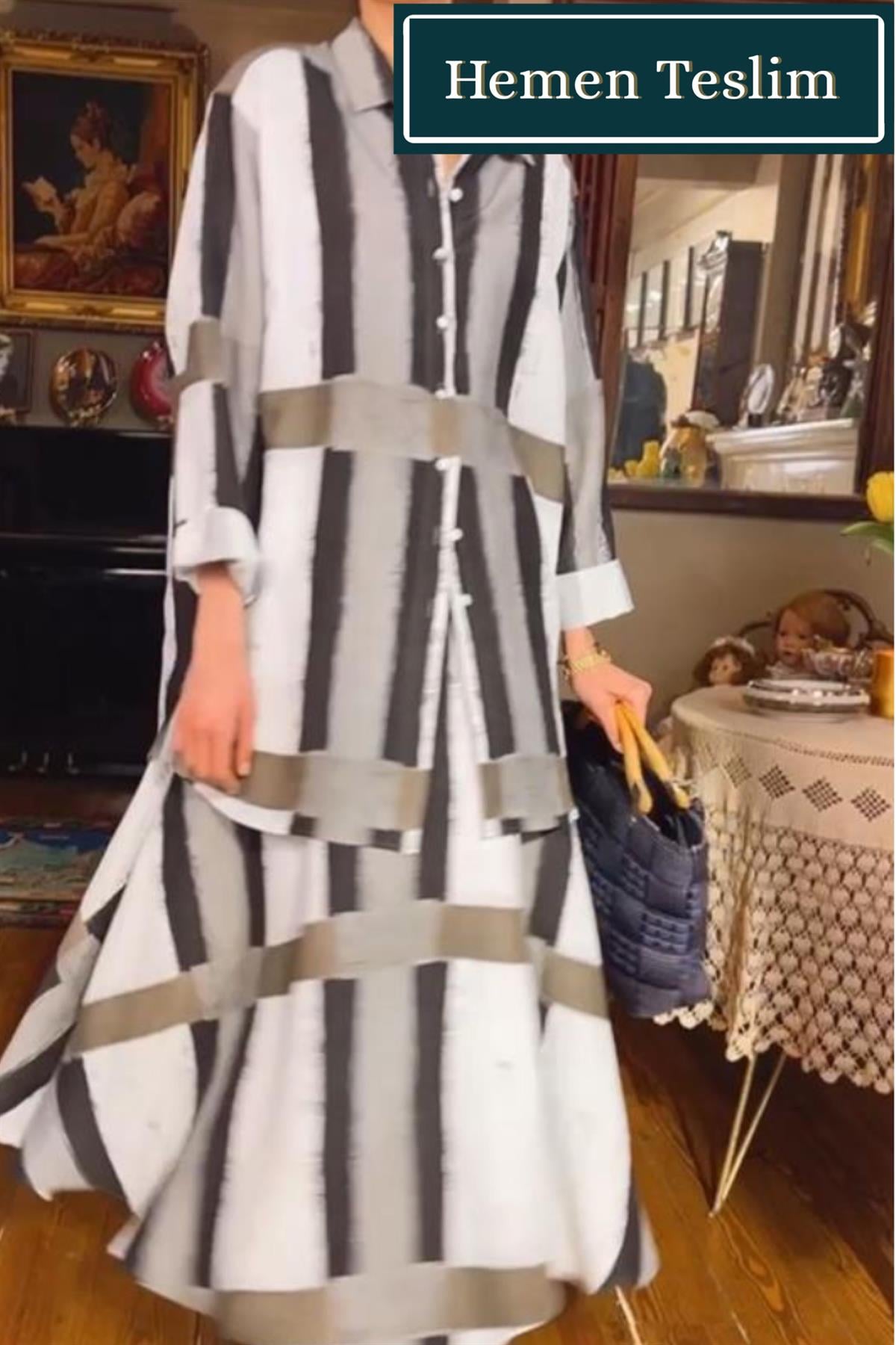 Geometrik Desenli  Takım