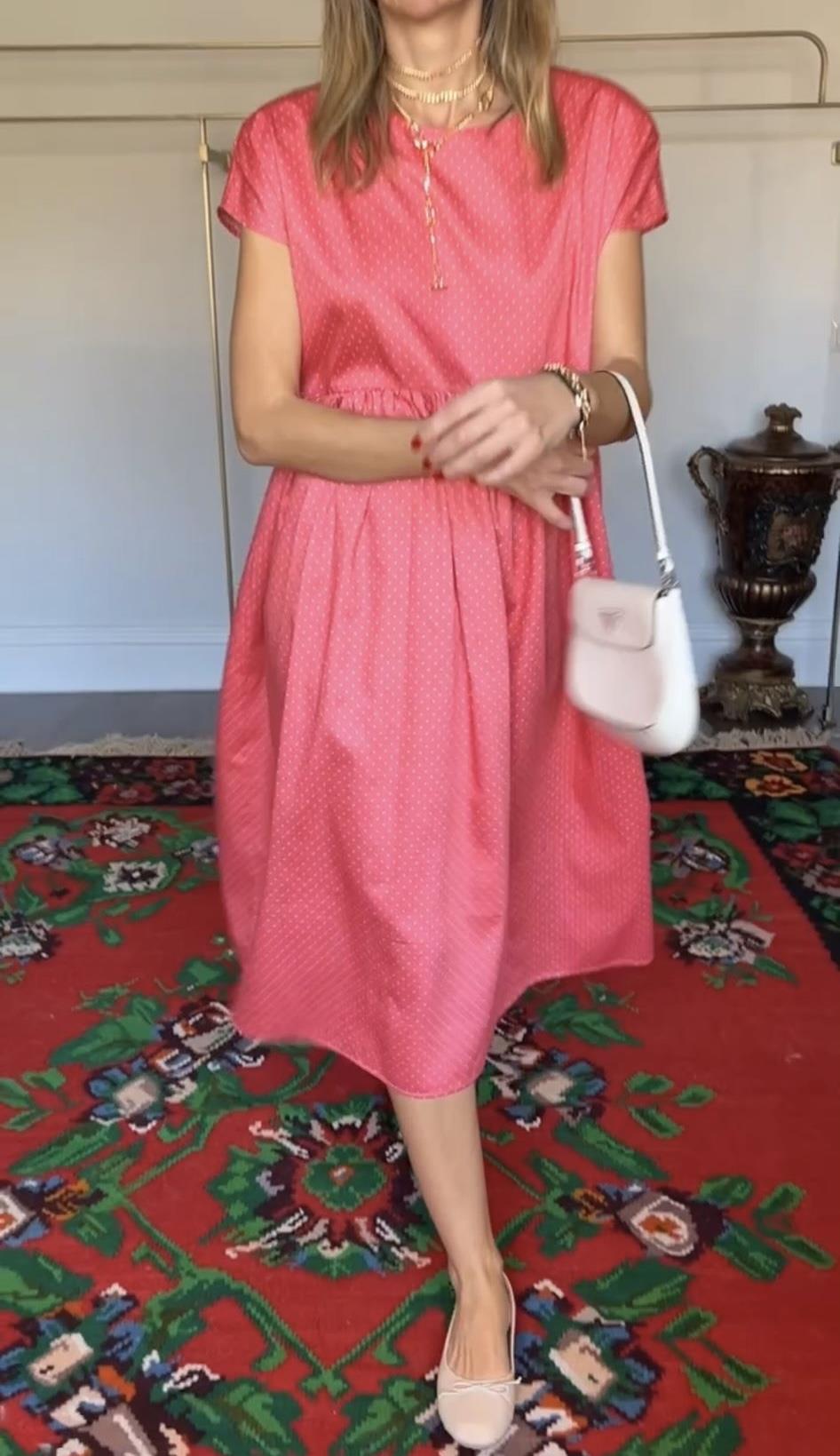 Pembe Puanlı Piknik Midi