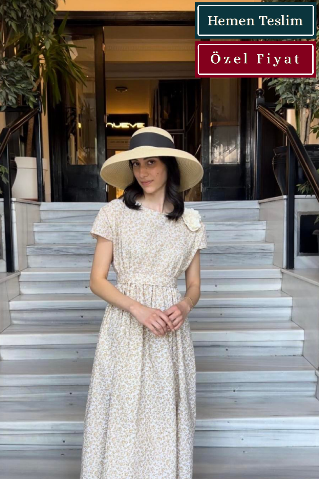 Sarı Çiçekler Piknik Midi